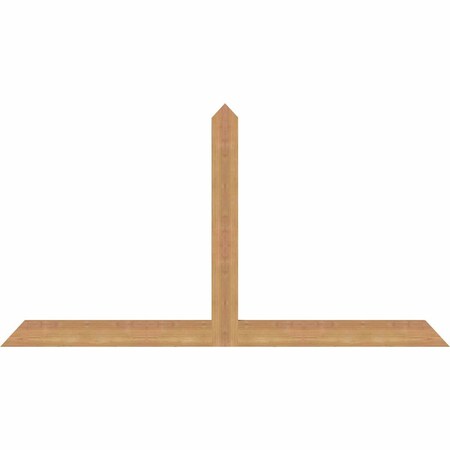 Ekena Millwork Portland Timber Gable Bracket, Western Red Cedar, 60"W x 32"H x 1 1/2"D x 3 1/2"F, 13/12 Pitch GBW060X32X0204POR00SWR